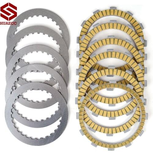 HUAECC Clutch Friction Disc Plates for Honda CBR600F Hurricane CBR500F CB-1 CB400F CBX400F CBX550 CBR400 NC23 CB400 VTEC CB400SF