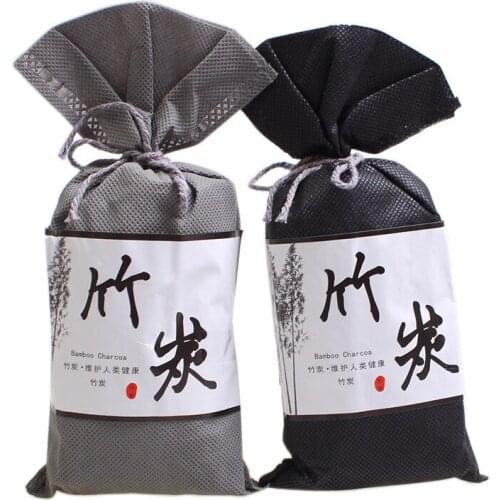 Double purpose Japanese bamboo charcoal bag drawer detoxify package activated carbon new car detoxifier 100g sufficient