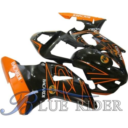 Customized Motorcycle Fairing Kits Fit For YAMAHA YZF1000 00 01 YZF R1 2000 2001 ABS Plastic Black Orange Bodyworks Blue Rider