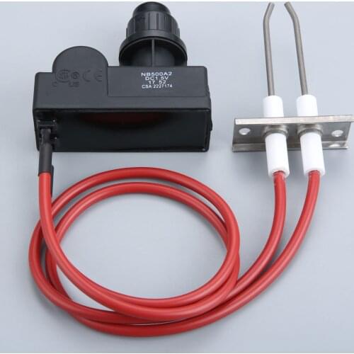 Double Ignition Kit Propane Gas Grill Igniters 450 mm High Spark Plug Wire for Gas Fireplace & Oven & Heater & Kitchen lgniter