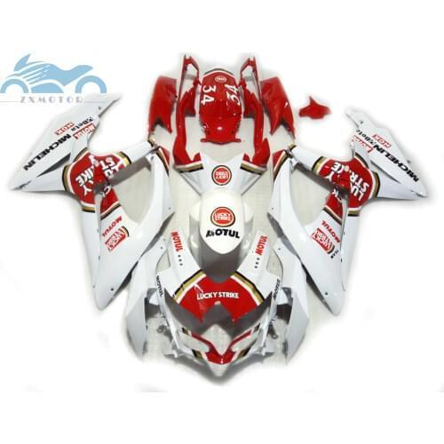 ABS Fairing kits for SUZUKI 2008 2009 2010 GSXR 600 R750 K8 motorcycle road racing fairings kit GSXR750 600 08-10 Lucky Strike