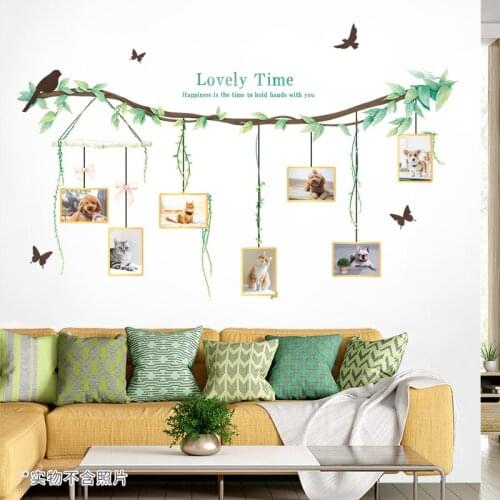 Creative Photo Frame Tree Wall Stickers Living Room Sofa Bedroom Wall Decoration Furniture Decals Teen Room Wallpaper