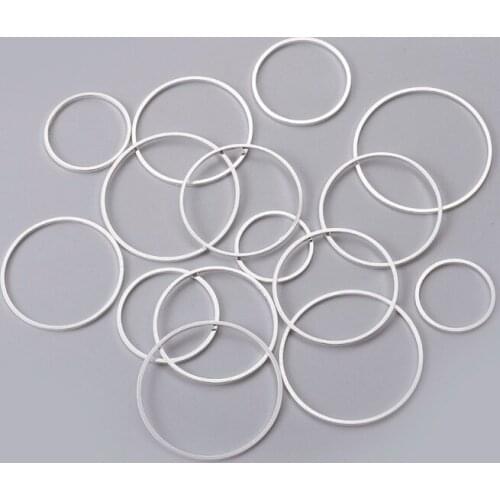 100g Brass Linking Rings Connectors 10-25x0.8mm For DIY Jewelry Accessories Finding Making Necklaces Bracelets Anklets