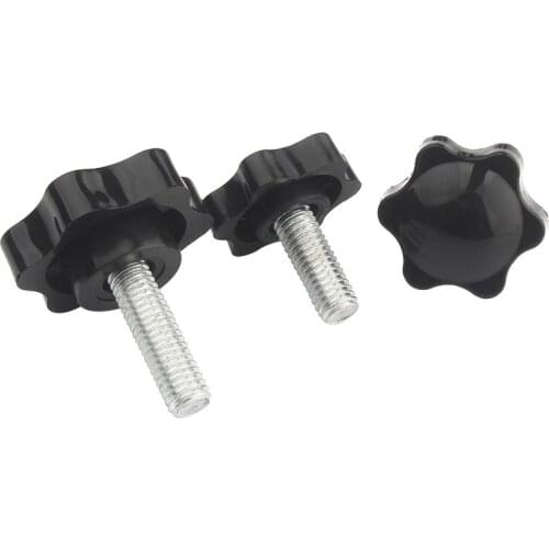 M4 M5 M6 M8 Star Hex Shaped Head Clamping Screw Metric Machine Bolts Knob Plastic Carbon Steel Galvanization Hardware