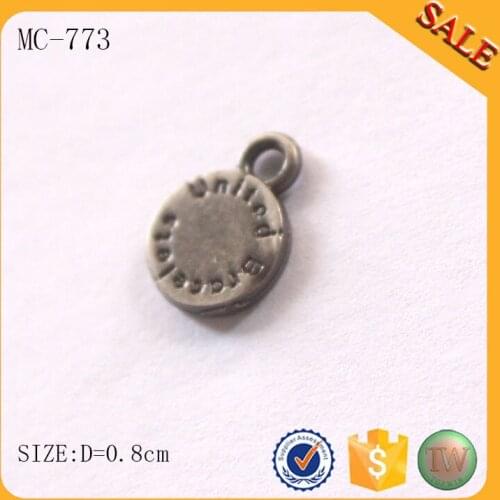 MC772 custom fashion antique silver metal engraved jewelry bracelet tags