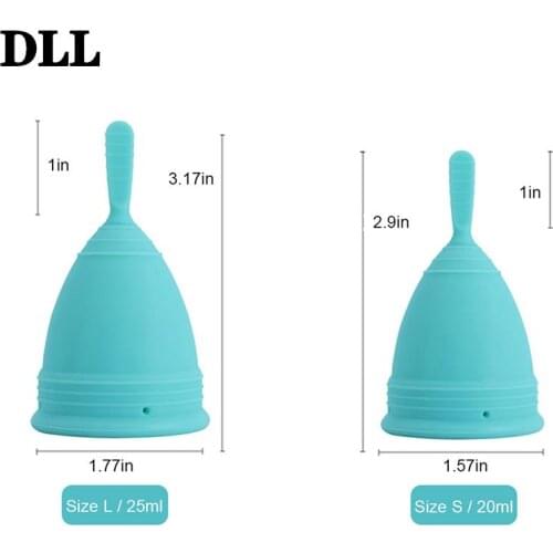 New Reusable Feminine Women Lady Menstrual Cup Medical Silicone Period Cup Hygiene