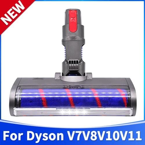 Motorized Floor Brush Head Tool For Dyson V7 V8 V10 V11 Vacuum Cleaner Soft Sweeper Roller Head Floor Brush
