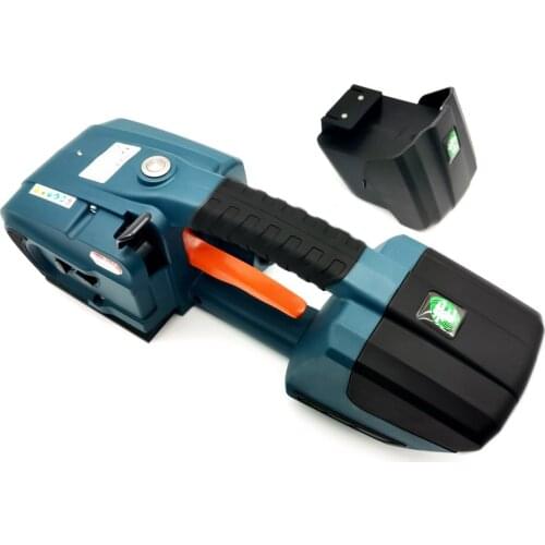 Electric operated pp pet portable strapping machine for belt width 13-16mm