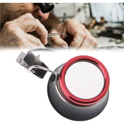 Clip-On Eye Glasses Loupe Jewelers Opti Magnifier Glasses Loupes Magnifying Lens for Watchmaker Jewelry Watch Repairing