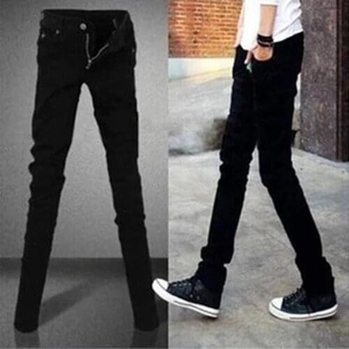 Wholesale 2020 Indoor Casual Denim students Cowboy black Skinny jeans men stretch boy teenagers pencil pants men