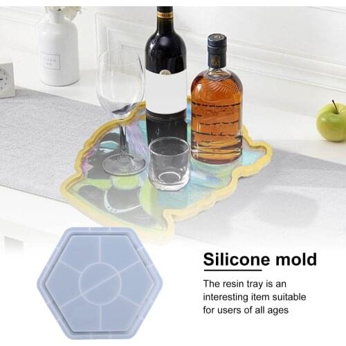 DIY Crystal Epoxy Mold A Variety Of Trays Home Living Room Rectangular Tray Cup Fruit Mold Platter Snack Plate Silicone Mold