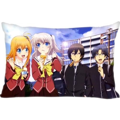 Rectangle Pillow Cases Hot Sale Best High Quality Anime Charlotte Pillow Cover Home Textiles Decorative Double Sided Pillowcase