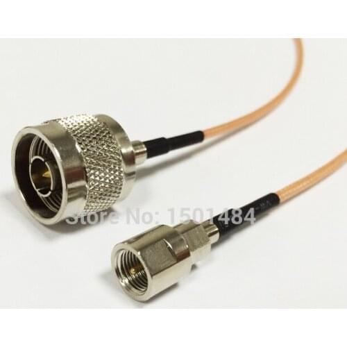 N type jumper cable male plug switch FME male connector RG318 cable 15cm wholesale price