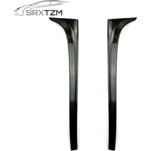 SRXTZM Car Trunk Spoiler Side Tail Wing Sticker for Volkswagen Golf 7 MK7 2014-2017 High Quality ABS Rear Trunk Spoiler 2pcs