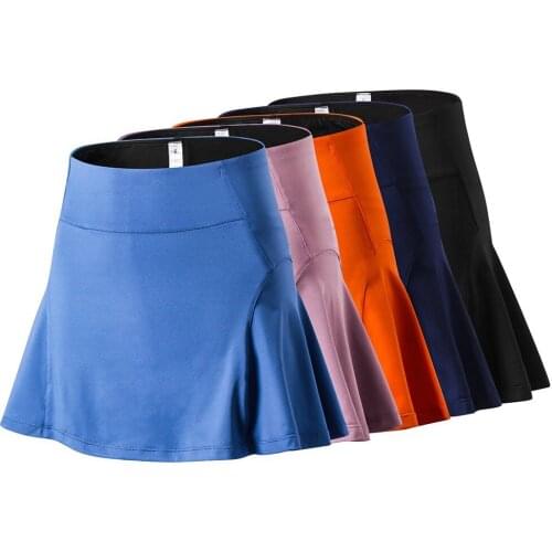 Women Outdoor Sports Pants Skirt Female Quick-drying Running Badminton Tennis Skirt Fake Two Short Skirt Running Skirts