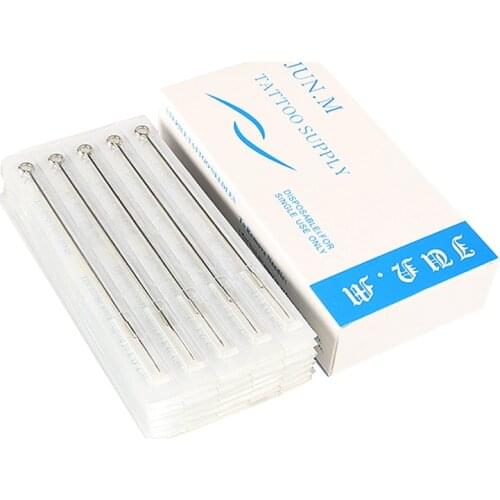 100pcs Assorted Sterilized Disposable Tattoo Needles M1/RS/RL/CM Permanent Makeup Stainless Steel Needle High Quality