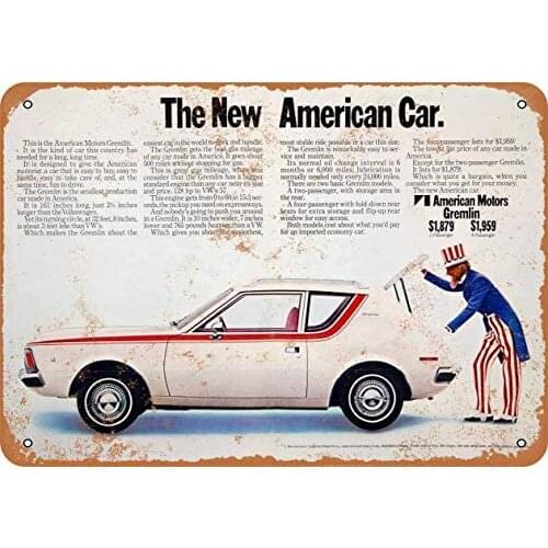 12 x 16 inches Metal Vintage Funny Tin Sign 1970 Gremlin