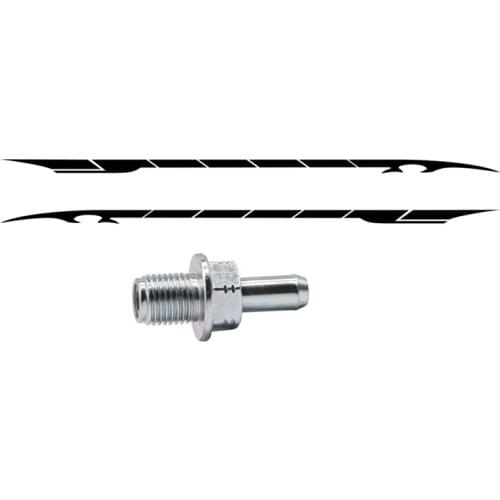 2Pcs Car Sticker Modified Waist Line Strip Decorative Diy Car Sticker & 1 Pcs Car Pcv Valve Check Valve Exhaust Valve