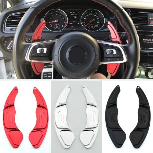 2PCS/LOT Car Steering Wheel Shift Paddle Shifter For Volkswagen VW GOLF 7 GTI R MK7 Scirocco 2015 2016