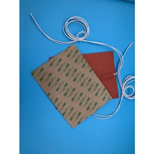 230V 22CMX18CM,500W Flexible Waterproof Silicone Heater Bed Pad For Warming Accessories Parts Silicone Heater 3D Printer