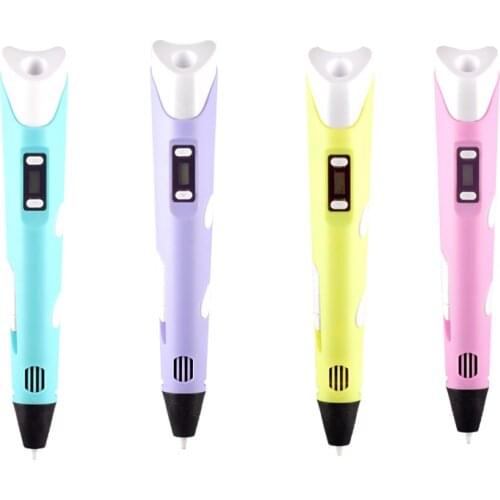 3D Pen 3D DIY Drawing Pen With LCD Screen Compatible PLA Filament Toys Safe 3D Pen for Children Kids Christmas Birthdy Gift