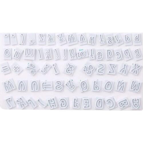 New Hot 64pcs/set Plastic Cookies Fondant Cutter Alphabet Letters Shape Cake Decorating Tool Baking Supplies SMR88
