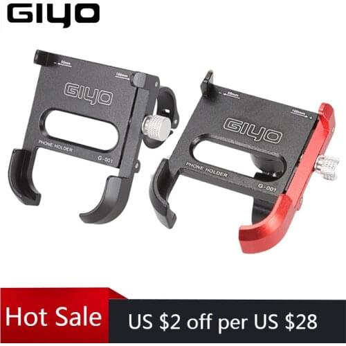 Aluminum Bicycle Phone Holder For 55-100mm Width Durable Portable Adjustable Bicycle Mobile Phone Stand Mount Bracket Support