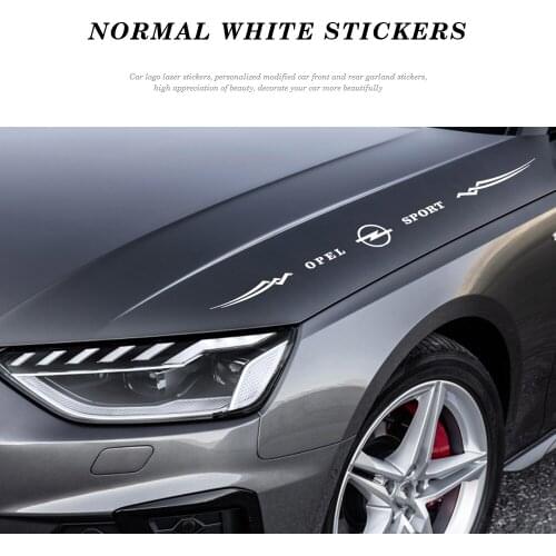 Car Laser Stickers Reflectiv Letters Creative Decal Vinyl Reflective Strip Decoration For Opel Astra H G J Insignia Mokka Zafira