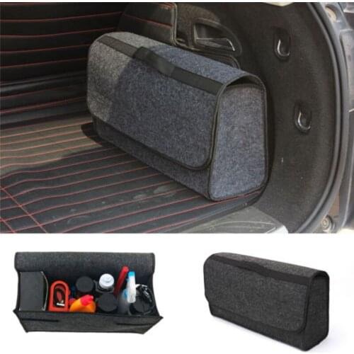 Vinsani Grey Large Anti Slip Car Trunk Boot Storage Organiser Case Tool Bag