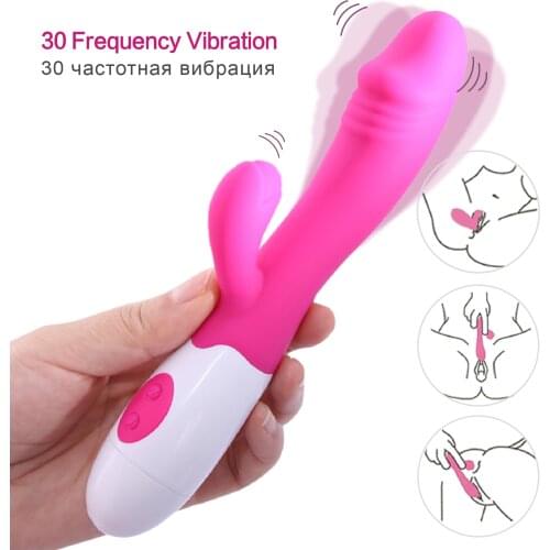 Sex toys for women G Spot Vibrator Dildo Dual Vibration Silicone Masturbator Female Vagina strong Stimulation Clitoris Massage