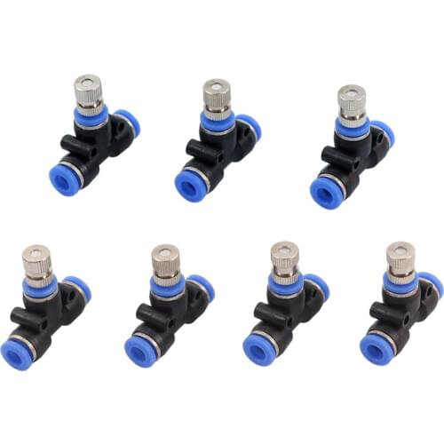Low Pressure Misting Cooling System Atomizing Nozzles 6mm Slip lock Quick Connectors Humidify Watering Landscapingc Sprayer 5Pcs