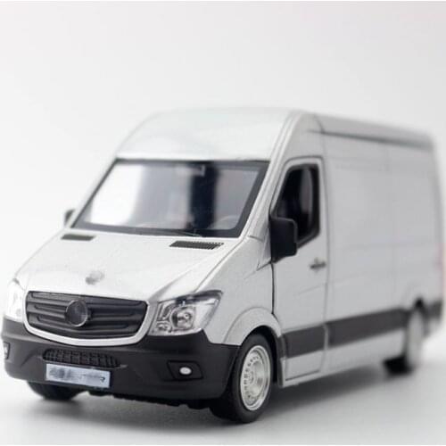 1:32 Scale MB Sprinter MPV Toy Van RMZ City Diecast Toy Car Model Educational Pull Back Doors Openable Collection Gift For Kid