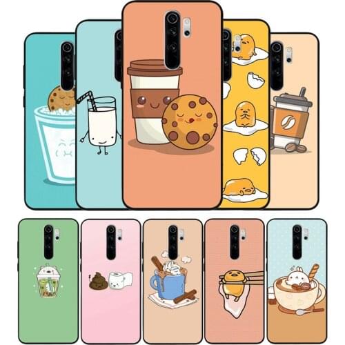 Cute Milk Biscuits BFF Black TPU Silicone Soft Phone Case For Redmi 4A 4X 7A 5 Plus 6 Pro NOTE 9 7 8 5 Pro 4 6