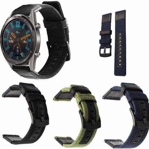 Nylon strap for samung gear sport s2 s3 galaxy watch 42mm 46mm bracelet Ticwatch 1 2 S s2 E amazfit 2s pace bip band wristband