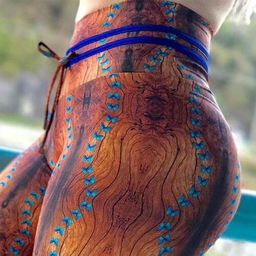 New Fashion Simulation Tree Bark 3D Print 2018 Women Leggings Sexy Hips Push Up Sporting Patchwork Fitness Leggins Workout Pants