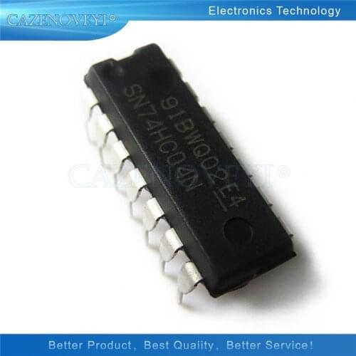 10pcs/lot SN74HC04N DIP14 SN74HC04 DIP 74HC04N DIP-14 74HC04 new and original IC In Stock