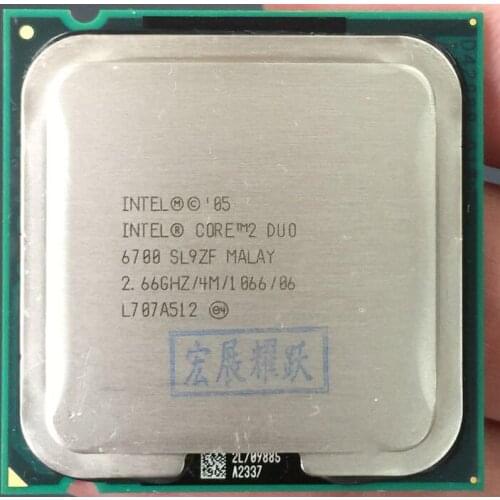Intel Core2 Duo Processor E6700(4M Cache, 2.66 GHz, 1066MHz) Dual-Core CPU LGA775 Desktop Processor AliExpress Standard Shipping