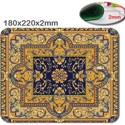 Arab yellow carpet pattern custom printing professional non-slip lasting comfortable durable creative mode optical mouse pad