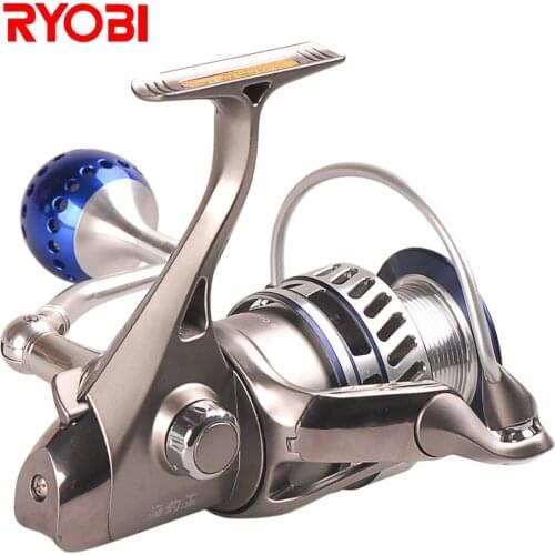RYOBI FISHING KING III 6000/8000 Spinning Reel 7BB/5.0:1/10kg CNC Handle Fishing Reel Carretes Pesca Carretilha Moulinet Peche