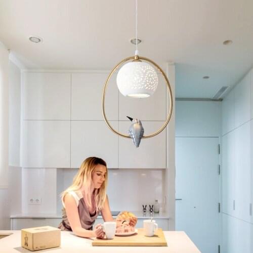Modern led stone hanging lights pendant light luminaria pendente kitchen fixtures pendant lights living room dining room