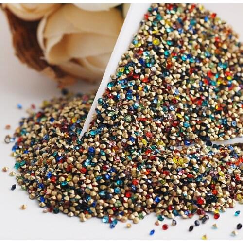 Ss3-ss30 Glass Point Back Fine Colors Rhinestone beads Cone Crystal Strass Stone Diamond For Handmade DIY Jewelry Decoration