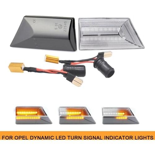 LED Dynamic Amber Side Marker Indicator Light for Opel Vectra C 2001-2008 Signum 2003-2008 Turn Signal Repeater Lamp