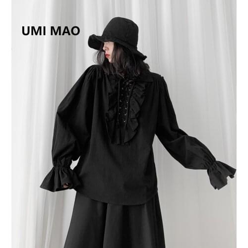 Женские рубашки с рюшами UMI MAO China At AliExpress