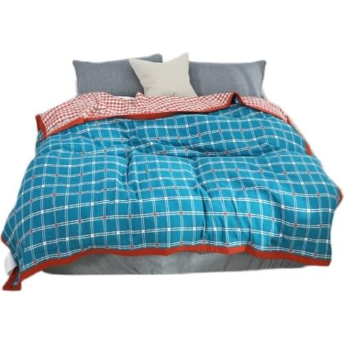 All Season Universal Home Bed Sheet Settee Couch Blanket Newborn Kids Comforter Plaid 230x250cm