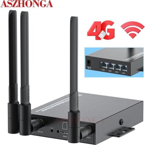 Unlocked 3G 4G WIFI Router with 3pcs 5dbi Antennas 4G Industry Wireless Router for AHD Camera and Wifi Wireless Security Camera