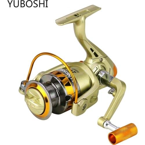 YUBOSHI JE2000-7000 Spinning Fishing Reel Metal Spool 5.2:1 Gear Ratio Carp Fishing Reel metallic Handle Sea Tackle 2020 New
