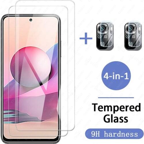 Tempered Glass For xiaomi redmi note 10s 6.43" Protective Safty xiami xiomi redme 10 s Screen Protectors Film camera lens glass