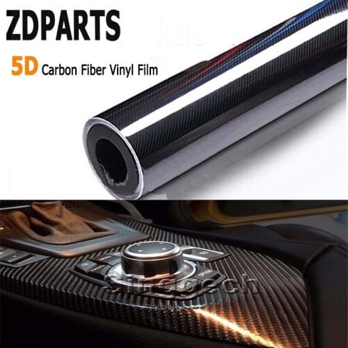 ZDPARTS 200*1520mm Car Styling 5D Carbon Fiber Vinyl Stickers For Volkswagen VW Passat B6 B5 Golf 4 5 7 6 Fiat 500 Suzuki Grand