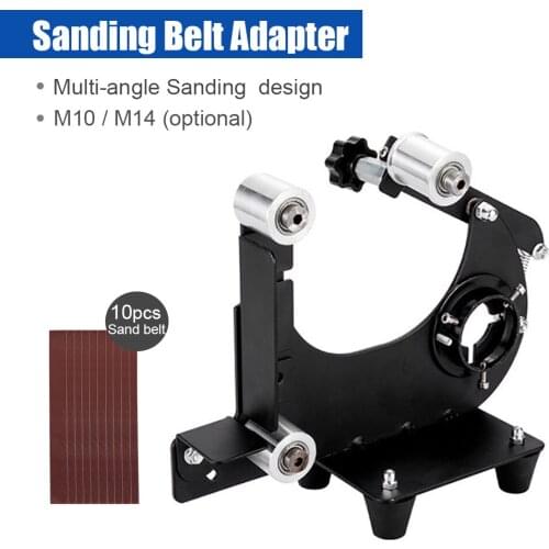 Iron Angle Grinder Sanding Belt Adapter Accessories for M10 M14 Sander Sanding Machine Grinding Polishing Machine Power Tools