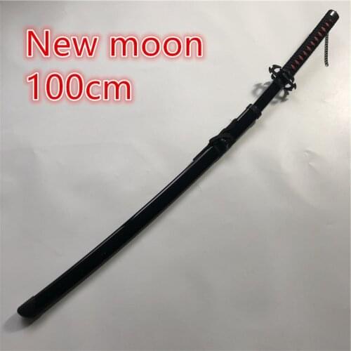 1:1 Anime Cosplay Bleach Kurosaki ichigo sword Prop New moon Sword Role cosplay Bleach Wood Sword Weapon 100cm